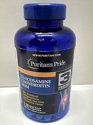 #ad Puritans Pride Glucosamine Chondroitin MSM Joint Soother 120 Capsules $26.00