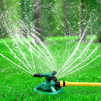 #ad Garden Sprinkler Adjustable 360 Degree Rotation Lawn Sprinkler $14.99