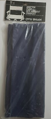#ad Yu Shan Director Chair Replacement Canvases Blue Fits Gold Metal Commander New $15.99