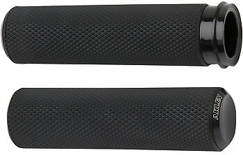 #ad Arlen Ness Black Knurled Grips for 2008 2017 Harley Throttle by Wire 07 327 TBW $59.31