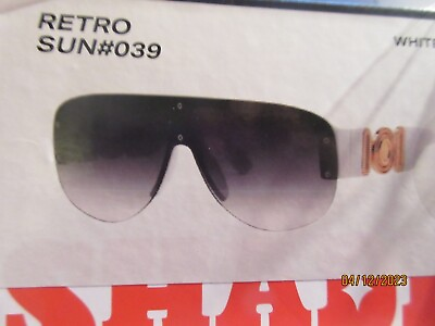 #ad #ad Brand New in Box MAD SHADE Designer Sunglasses Classic Retro SUN S 39 White $7.55