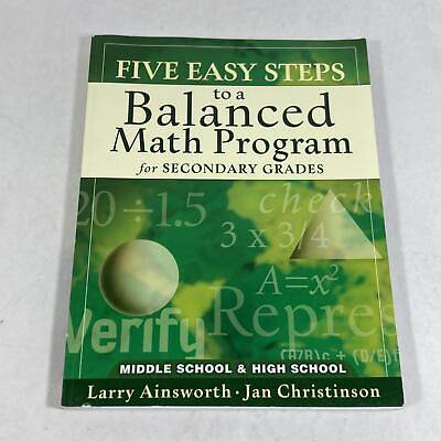 #ad Five Easy Steps to a Balanced Math Program Christinson Ainsworth 2006 PB $12.00