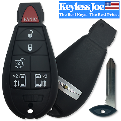 #ad Chrysler 6 Btn keyless COMPLETE Remote Fob Fobik Smart Key Power slide door OEM $44.99
