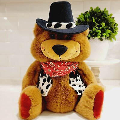 #ad VINTAGE Mighty Star HOOCH Grand Ole Opry Western Country Cowboy Plush Bear 1995 $22.88