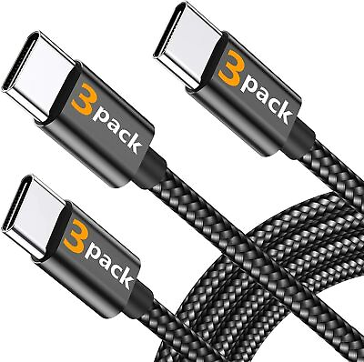 #ad 3Pack 3 6 10Ft USB to Type C Cable Fast Charger Charging Data Sync Cord $8.99