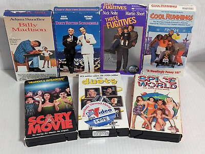 #ad Lot of 7 Vintage Comedy VHS All Tested and Work See Description for Titles As is $14.75