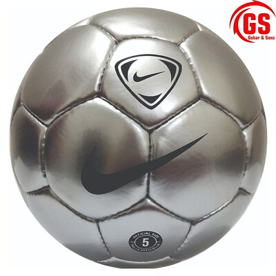 #ad Scorpion Nike Chrome Football Silver Handmade Soccer Match Ball Size 5 $32.00