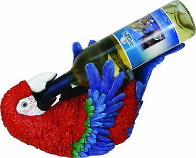 #ad River#x27;s Edge Hand Painted Parrot Wine Bottle Holder $103.64