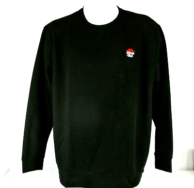 #ad PIZZA HUT Fast Food Employee Uniform Sweatshirt Black Size XL NEW $37.42