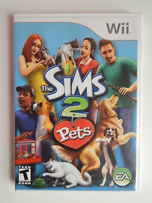 #ad The Sims 2: Pets Game Complete Nintendo Wii two $7.95