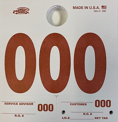 #ad Service Dispatch Numbers White Heavy Stock 1000 Qty. $89.00