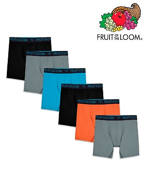 Fruit Of The Loom Men#x27;s Breathable Cooling Micro Mesh Boxer Brief 5 Pack $18.90