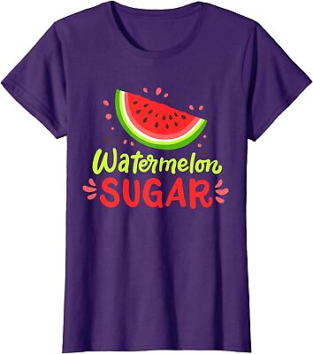 #ad Tropical Fruit Watermelon Sugar Gift Watermelon Lover Ladies#x27; Crewneck T Shirt $21.99