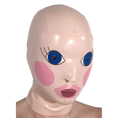 #ad Full Cover Latex Hood Drama Funny Rubber Mask Club Wear Costume Headgear Cosplay $57.00
