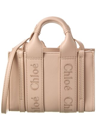 #ad Chloé Woody Mini Leather Tote Women#x27;s Pink $1070.99