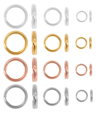 #ad Sterling Silver 925 Split Rings Jump Rings * Many Sizes amp; Platings * Findings $1.80