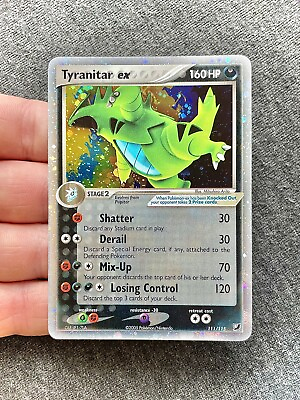 #ad Tyranitar ex 111 115 ex Unseen Forces Ultra Rare Holo Pokemon TCG Authentic NM $185.00