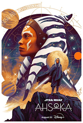#ad Ahsoka 2023 Star Wars Disney Plus Movie Poster US Release $16.99
