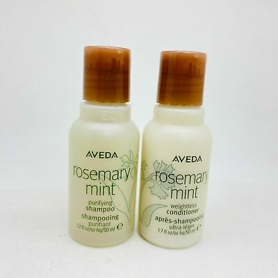 #ad Aveda Rosemary Mint Shampoo Conditioner Mini Duo BOXLESS $12.88
