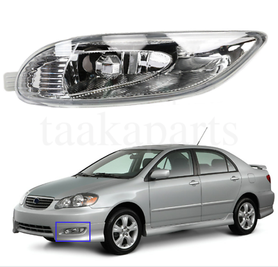 #ad Fits 2005 2008 Toyota Corolla 2002 2004 Camry Left Fog Lights LH Silvery $13.99