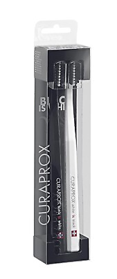#ad CURAPROX Cs 5460 Black Is White Tooth Brushes Duopack New Shipping World#x27;s $13.95