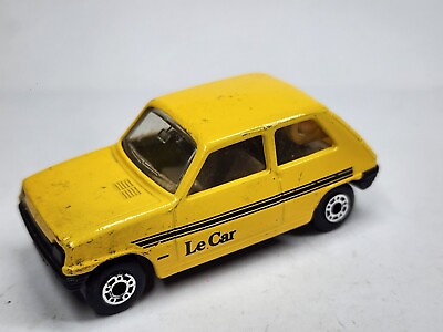 #ad Vintage Matchbox Lesney Renault 5TL Le Car Yellow Car Black Base #21 England Car $7.99