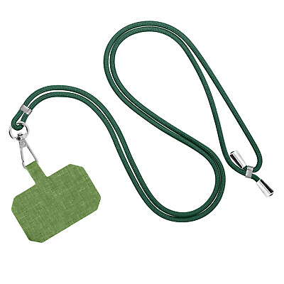 #ad Universal Smartphone Case Cord Braided Nylon 90cm Adjustable Green $13.41