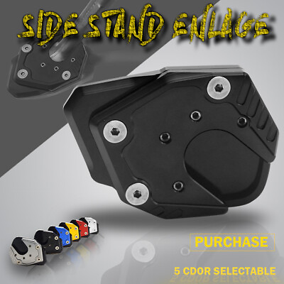 #ad Black Side Stand Kickstand Shoe Extension For BMW F650GS 2007 2014 AU $19.89