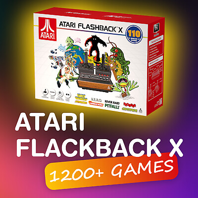 #ad Atari Flashback X HDMI Retro Console 1200 Built in Games 2 Controllers AtGames $119.95