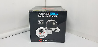 #ad New Vibrating Portable Lighted Palm Massager Mitaki Japan $7.99