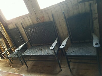 Set Antique 19th Century Wicker For Porch Or Den chairs Setee under porch $999.00