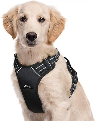 Dog Harness No Pull Pet Harness with 2 Leash Clips Adjustable Soft Padded Dog $12.99