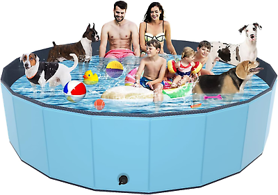 #ad Foldable Dog Pool Portable PVC Collapsible Large Medium Small Dog amp; Kids 87 X 16 $171.99