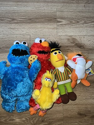 #ad Sesame Street lot plush toys 5 stuffed animal $15.00