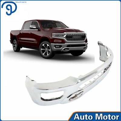 #ad Fit For 2019 2020 21 2024 Ram 1500 Pickup Steel Front Bumper Chrome 5ZB88SZ0AD $295.80