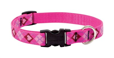 #ad Lupine Pet 14201 Multicolor Puppy Love Nylon Dog Adjustable Collar 9 to 14 in. $15.19