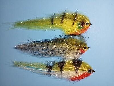 #ad 3 5quot; Weedless Pike Bass Muskie Stripers Walleyes Trout Flies $23.00