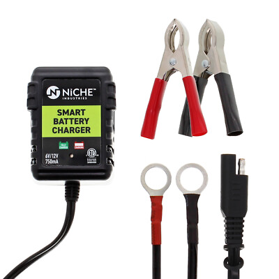 #ad NICHE 750mA Fully Automatic Smart Battery Charger 12V Trickle Maintainer $19.95