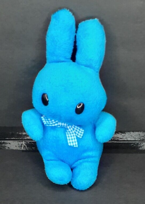 #ad Plush BLUE BUNNY rabbit Stuffed Animal 8quot; $7.59