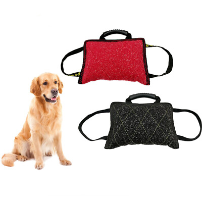 #ad Pet Dog Bite Pillow Interactive Tug for Training K9 Dogs Chew Toys Schutzhund $21.67