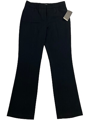#ad Maurices Pants Women#x27;s 8 Regular Slim Boot Mid Rise Pants Black $22.99