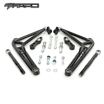 #ad FAPO Front Steering Drift Lower Control Arm Wide Angle Kit For BMW E46 $569.05