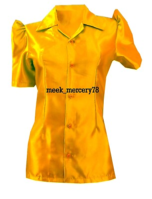 #ad Down Button Shirt Sleeve Long Blouse Shirt Women#x27;s Tops Casual Wear S80 $27.45