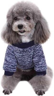 #ad Pet Dog Clothes Dog Sweater Soft Sweatshirt Warm Pup Dogs Shirt Winter Puppy XL $8.99