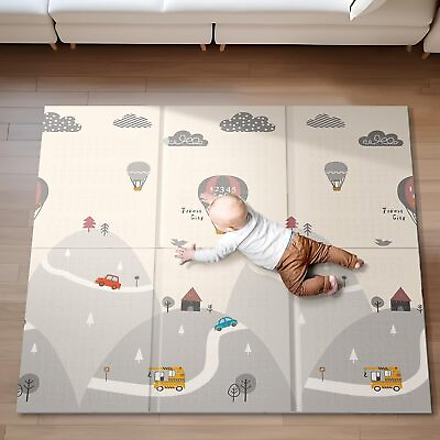 #ad Baby Play Mat 59quot; X59 quot; Extra Large Foldable Baby Mat for Playtime $44.99