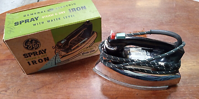 #ad Vintage Iron GE General Electric Spray Steam And Dry Iron Model F81. TESTED $34.99