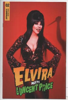 #ad ELVIRA MEETS VINCENT PRICE #2 D Mistress of the Dark NM Photo cv Dynamite 2021 $14.99