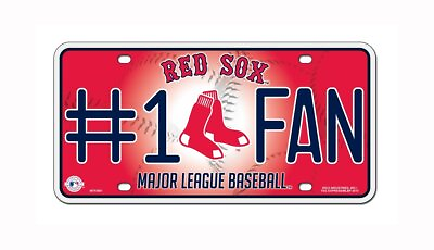 #ad MLB Boston Red Sox #1 Fan Metal Tag $14.99