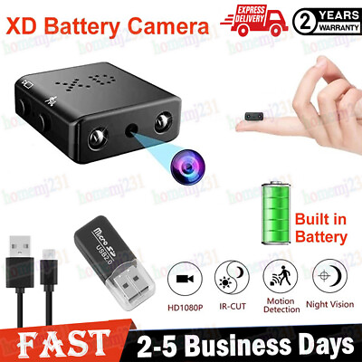 #ad Spy Hidden Mini Camera 1080P HD DVR Wireless Cam Home Security Camera w Battery $13.99
