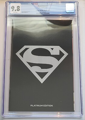 #ad SUPERMAN #1 PLATINUM EXCLUSIVE FOIL VARIANT CGC 9.8 1st APP. SUPERCORP 2023 $99.99
